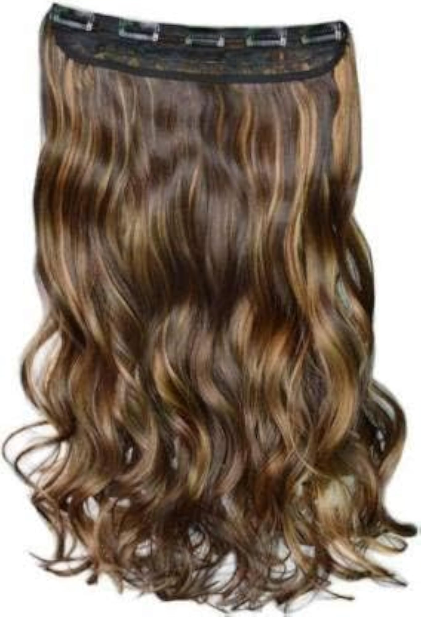 Stylish Copper Highlights Women's Synthetic Curly Hair Extension